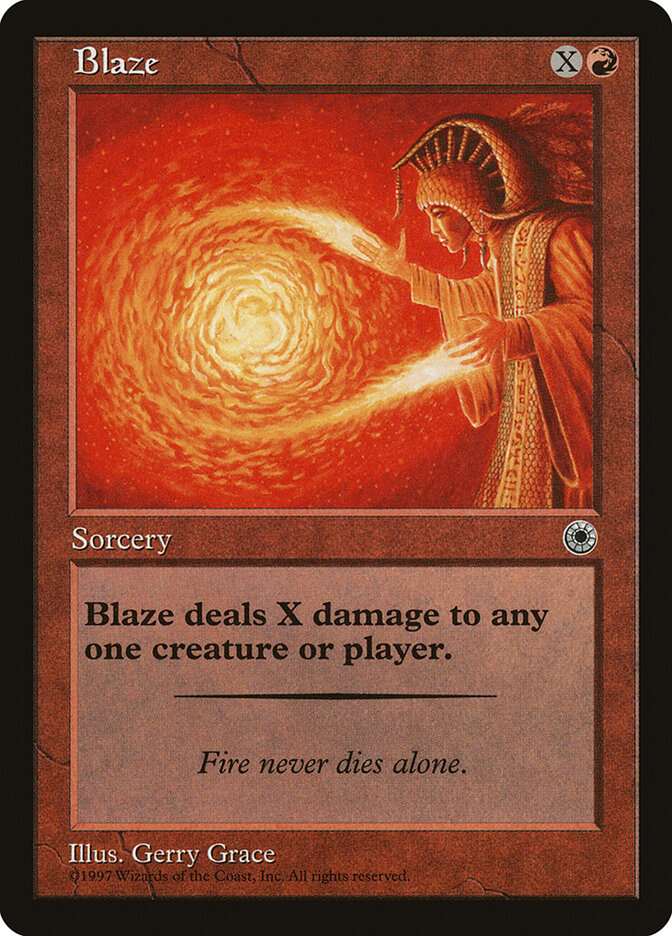 Blaze card front