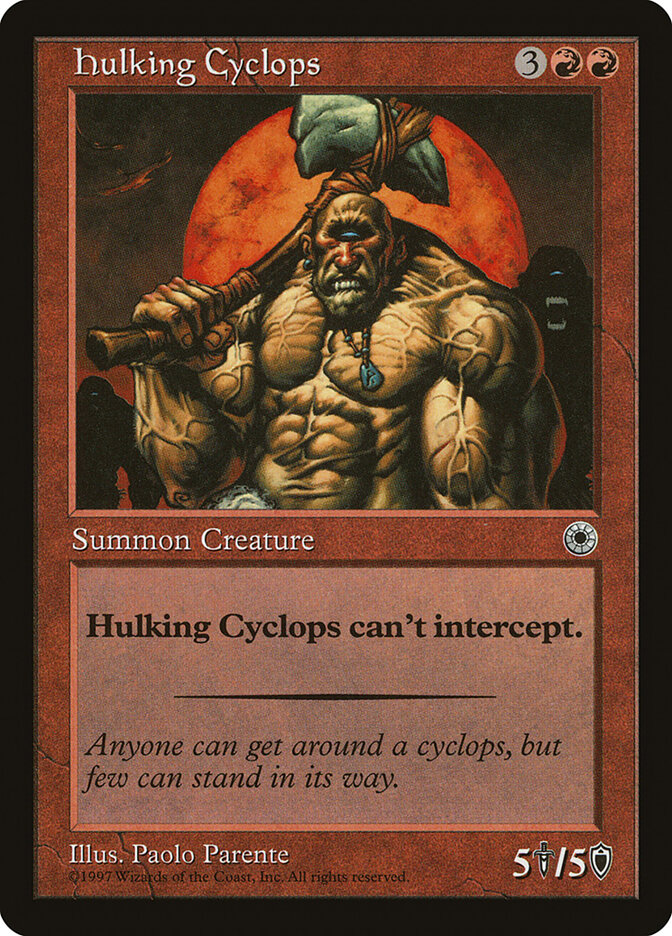 Hulking Cyclops card front