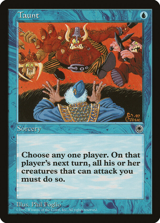 Taunt card front