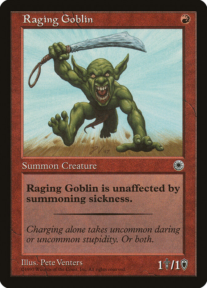 Raging Goblin card front