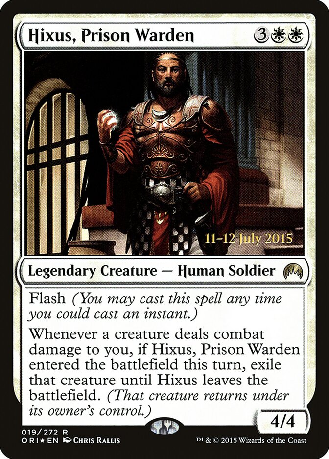 Hixus, Prison Warden card front