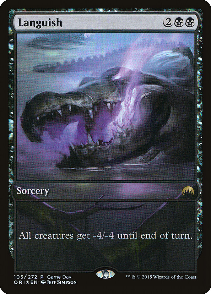 Languish card front
