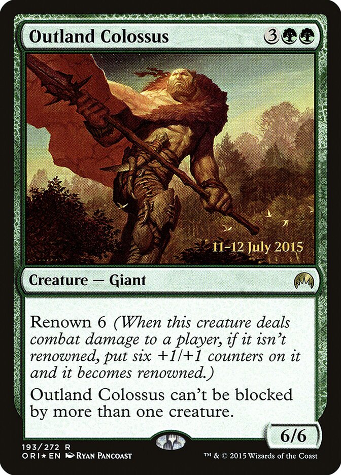 Outland Colossus card front