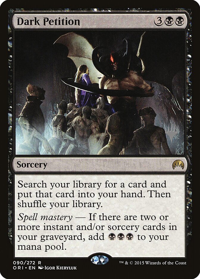 Dark Petition card front