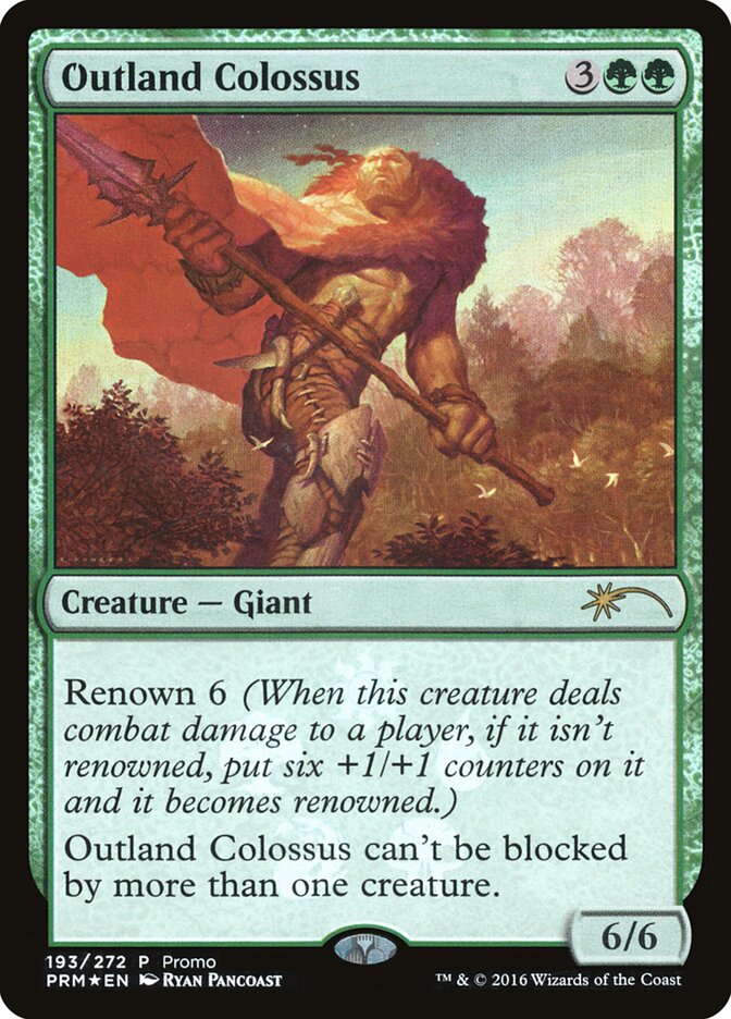 Outland Colossus card front