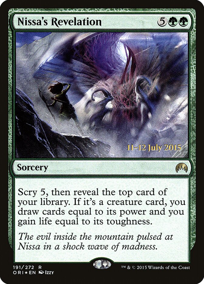 Nissa's Revelation card front
