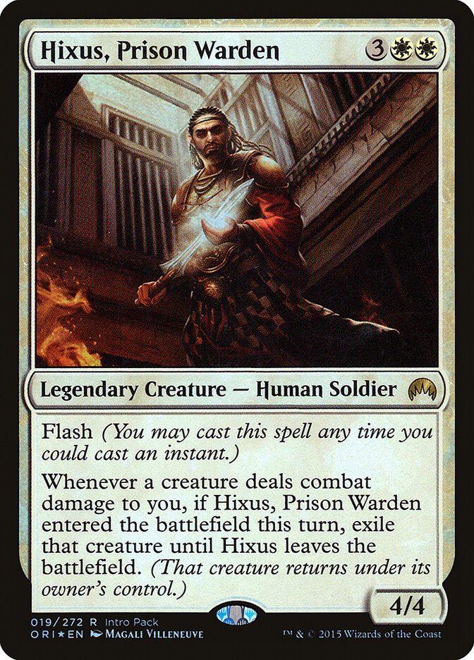 Hixus, Prison Warden card front
