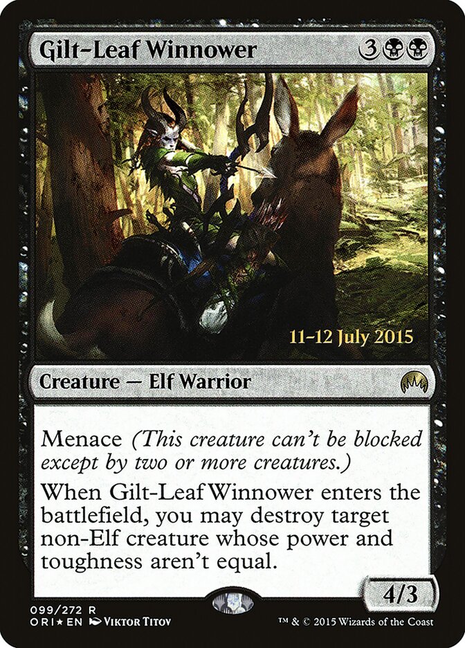 Gilt-Leaf Winnower card front