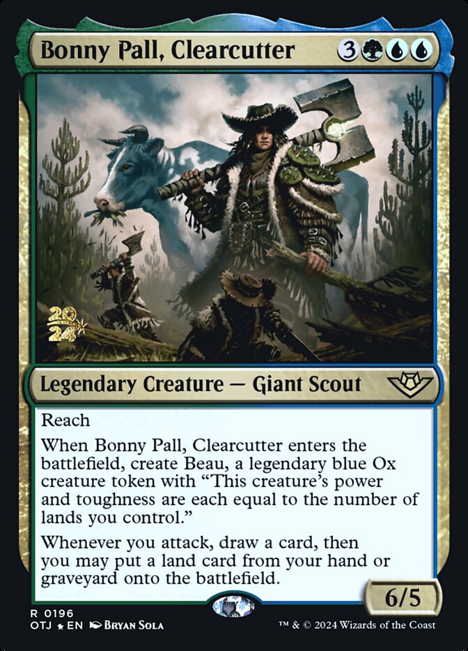 Bonny Pall, Clearcutter card front