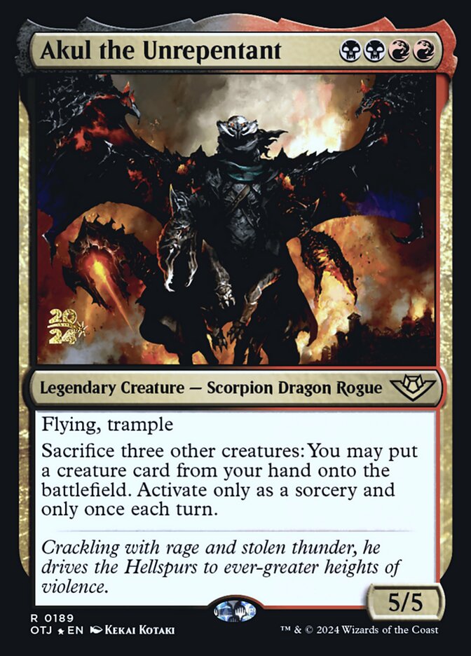 Akul the Unrepentant card front