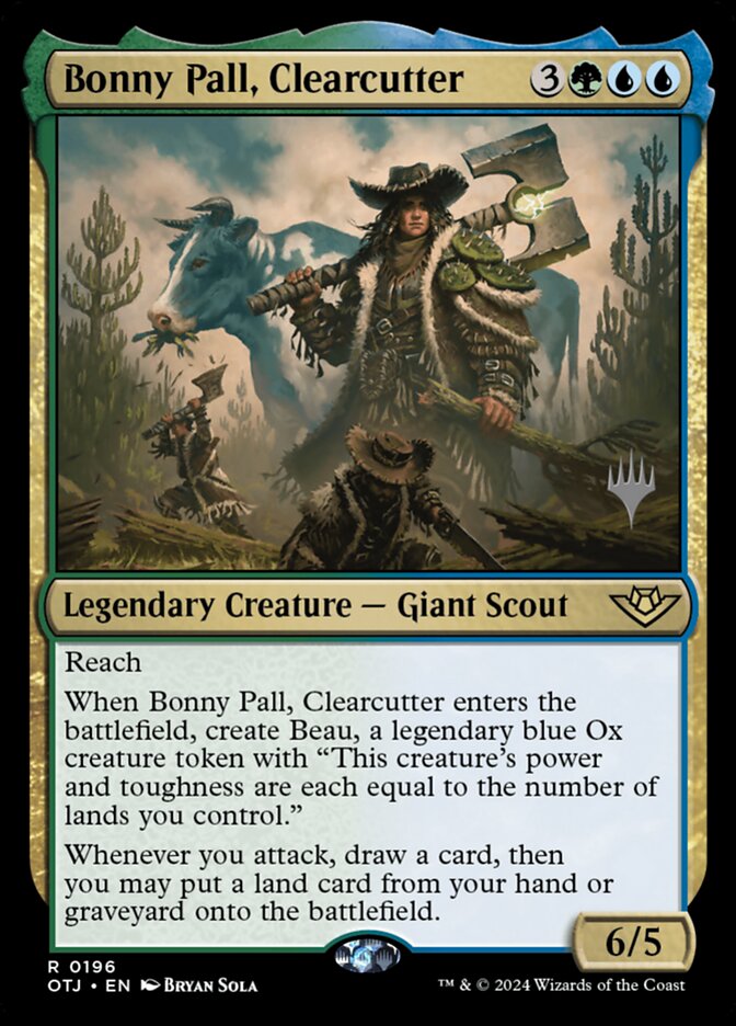 Bonny Pall, Clearcutter card front