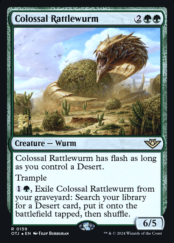 Colossal Rattlewurm card front