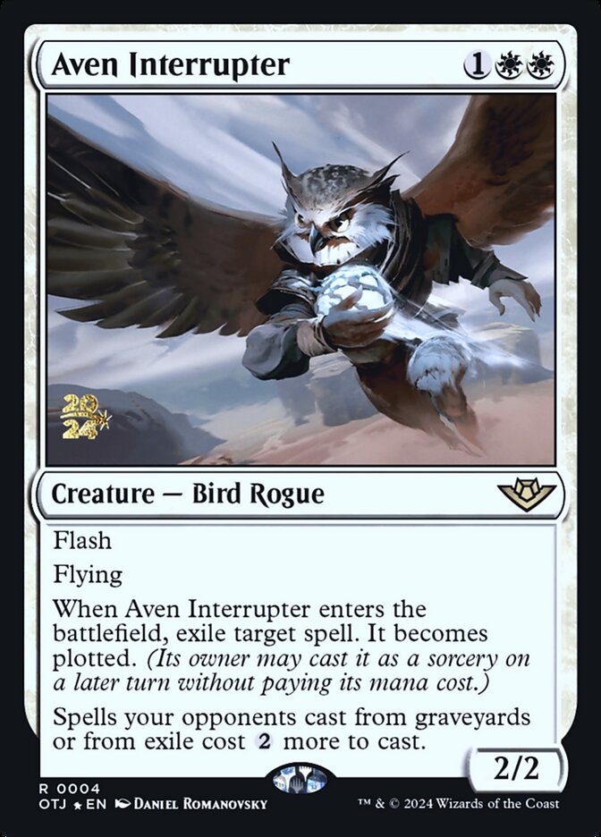 Aven Interrupter card front
