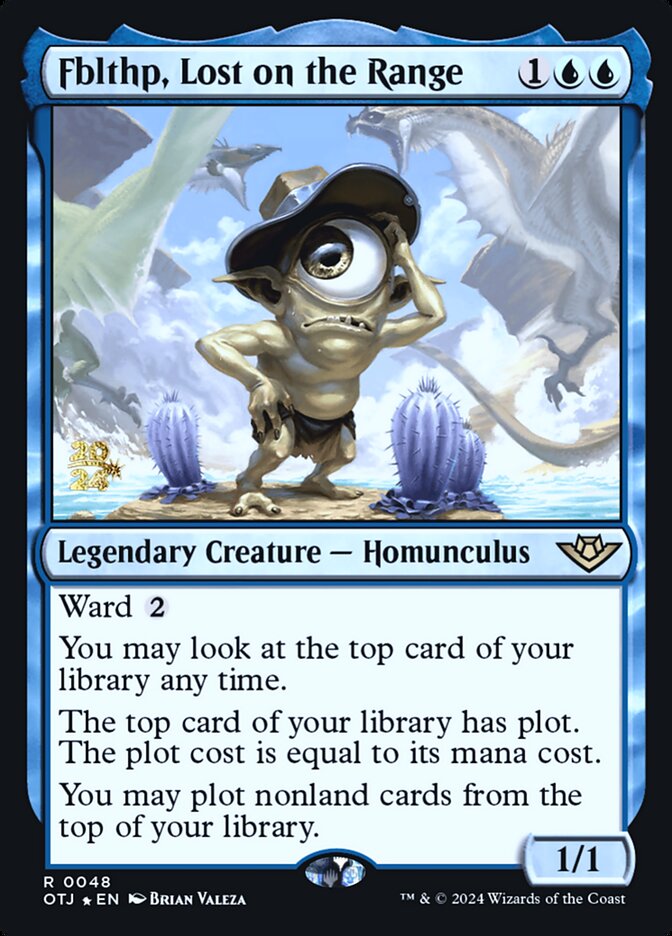 Fblthp, Lost on the Range card front