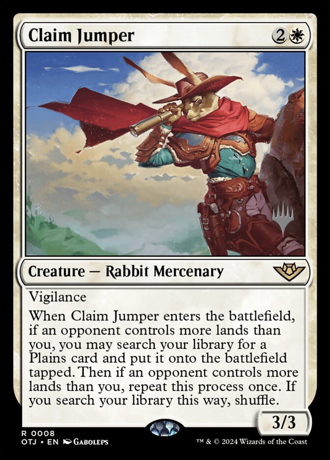 Claim Jumper card front