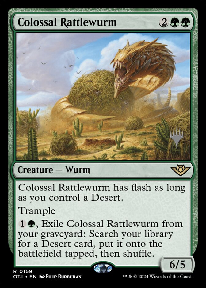 Colossal Rattlewurm card front