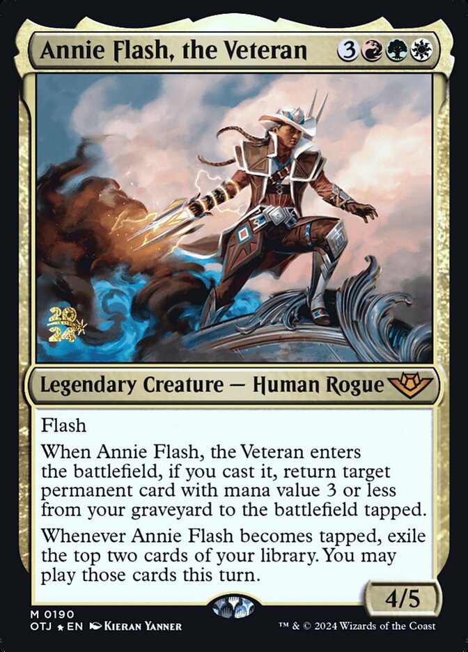 Annie Flash, the Veteran card front