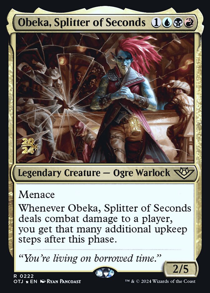 Obeka, Splitter of Seconds card front