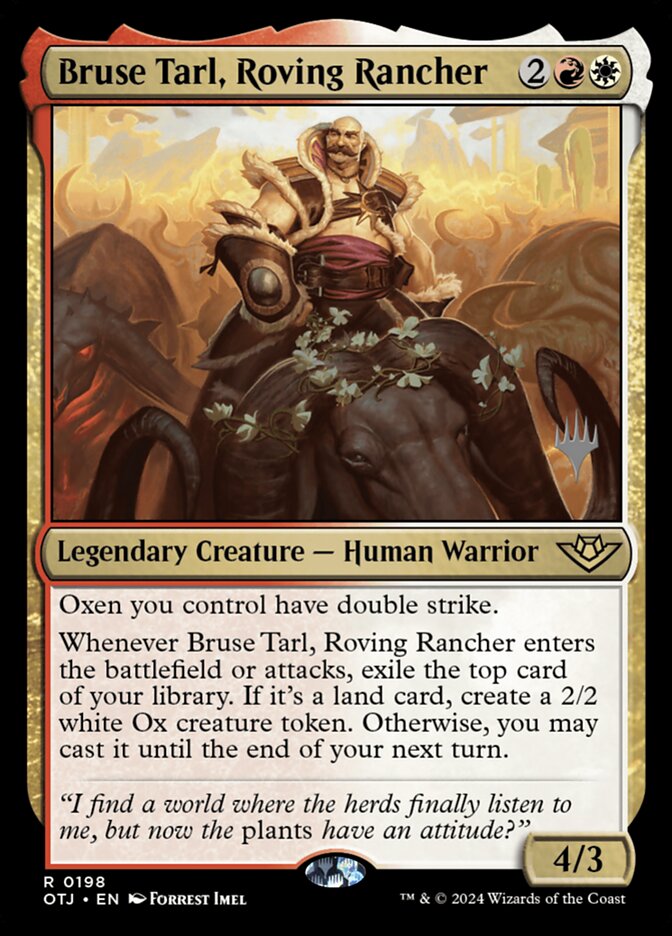 Bruse Tarl, Roving Rancher card front