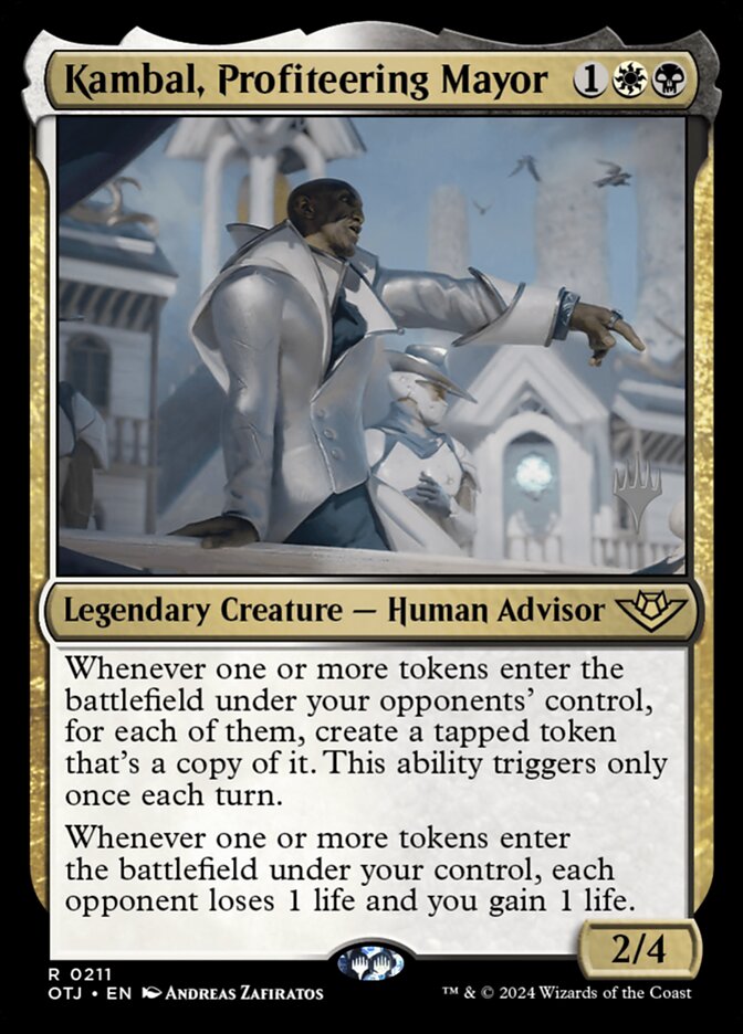 Kambal, Profiteering Mayor card front