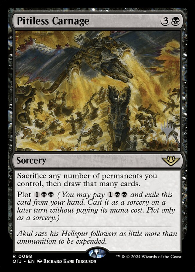 Pitiless Carnage card front