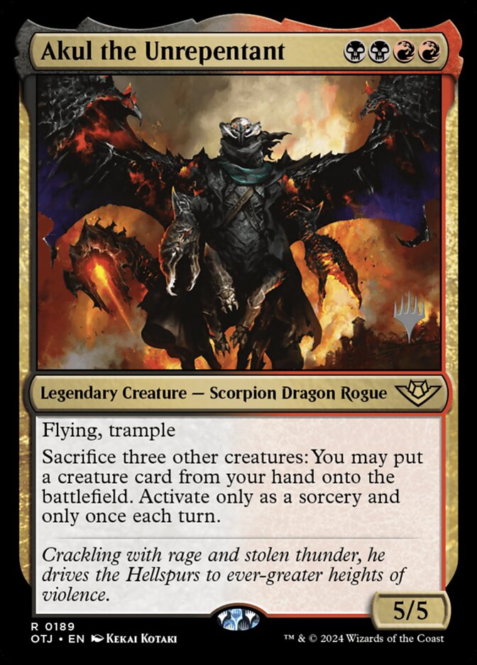 Akul the Unrepentant card front