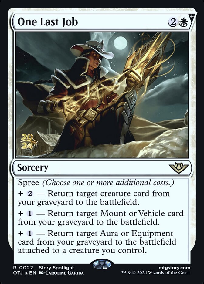 One Last Job card front