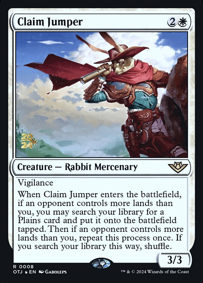 Claim Jumper card front