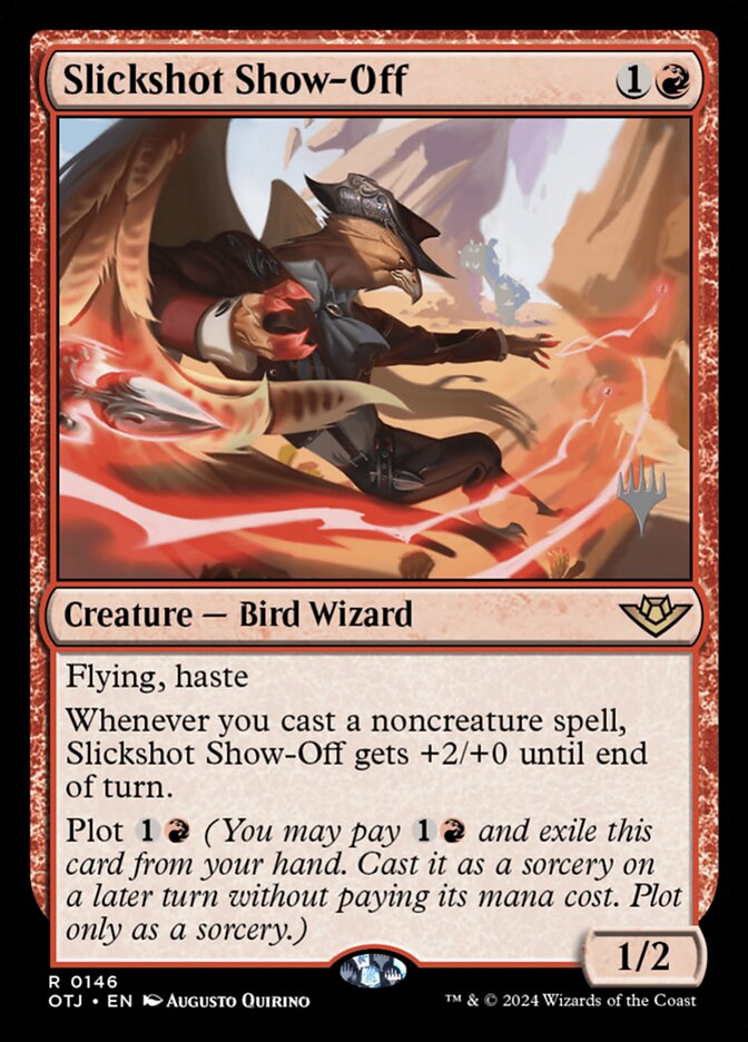 Slickshot Show-Off card front