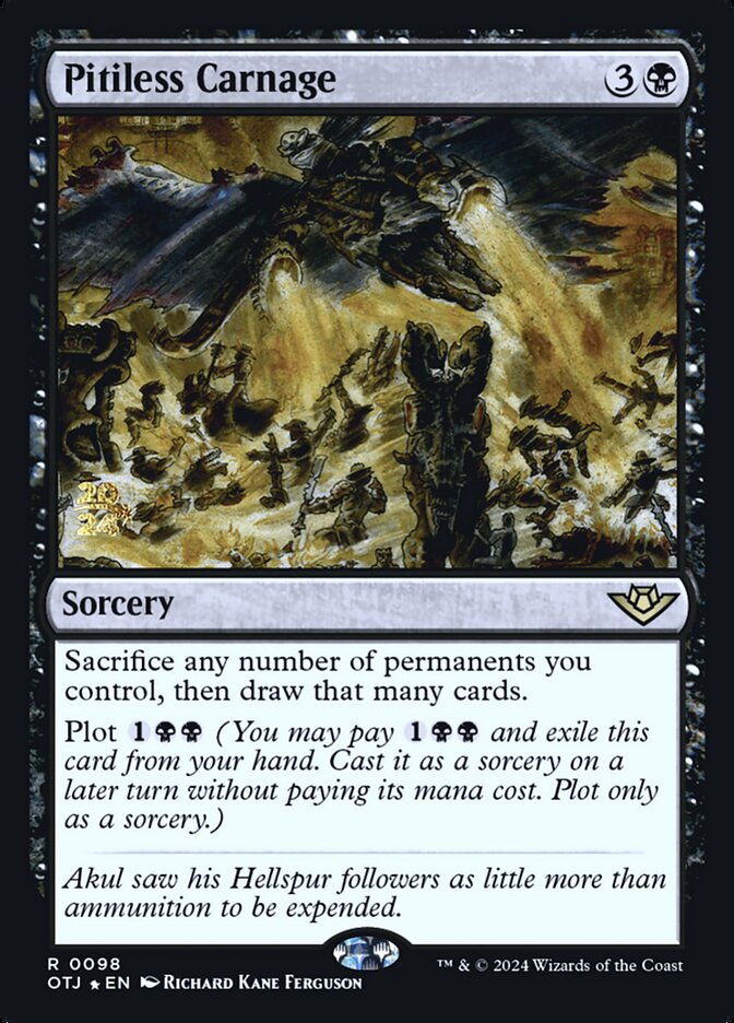 Pitiless Carnage card front