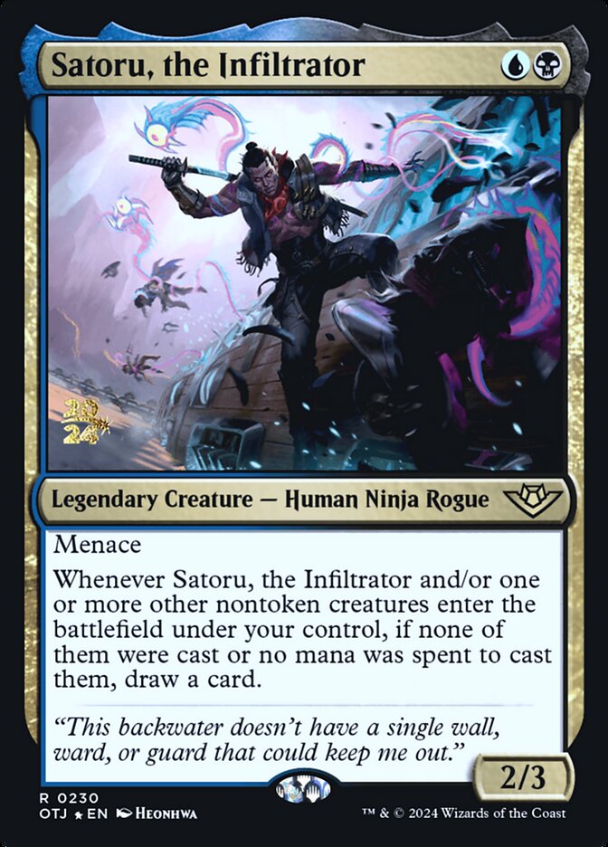 Satoru, the Infiltrator card front