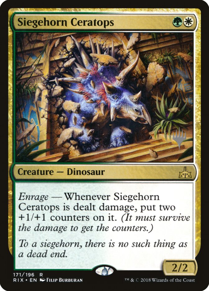 Siegehorn Ceratops card front