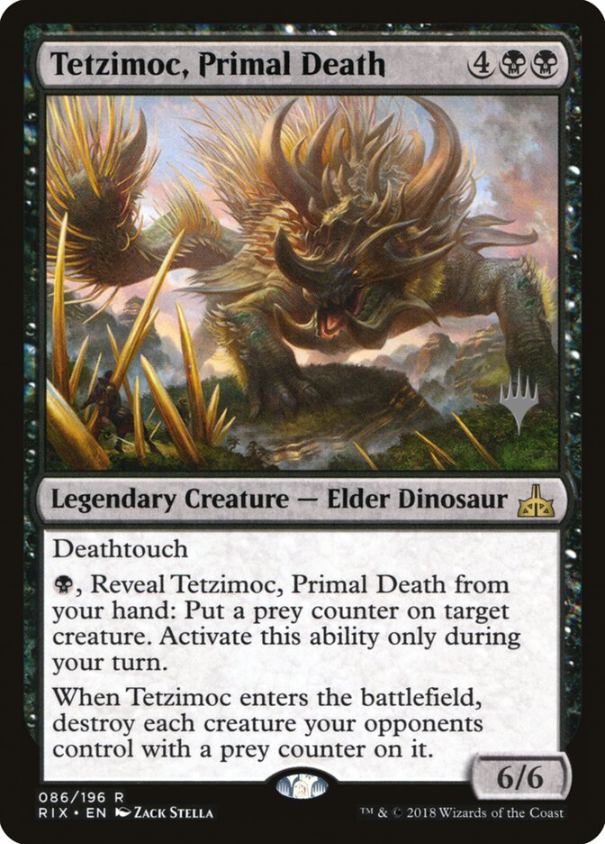 Tetzimoc, Primal Death card front