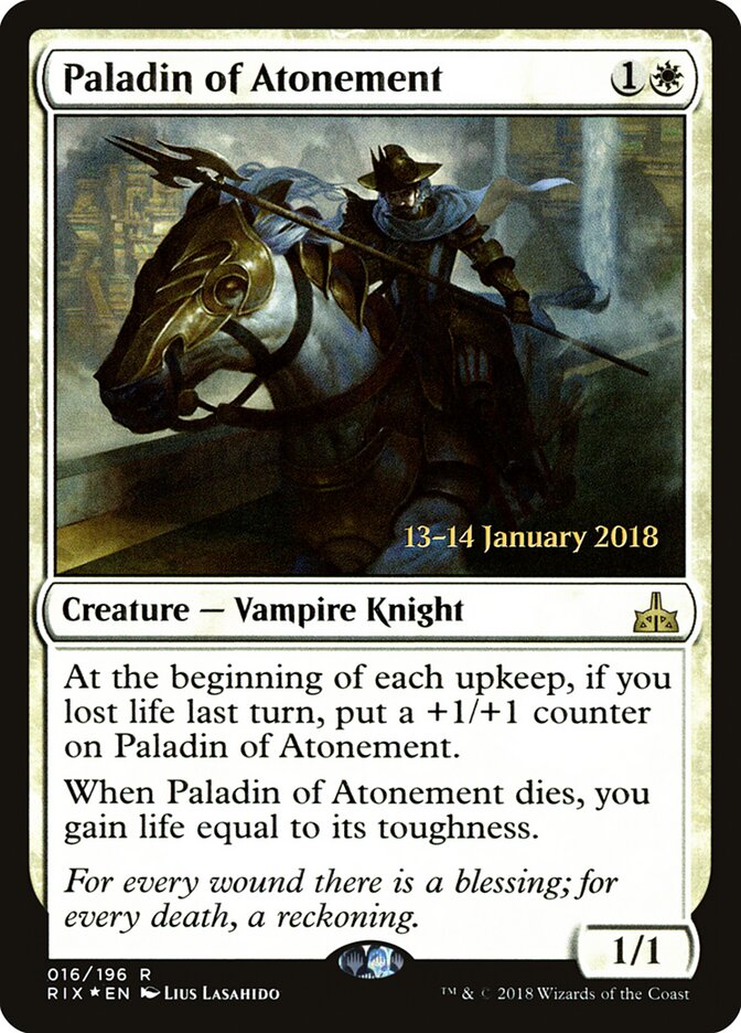 Paladin of Atonement card front