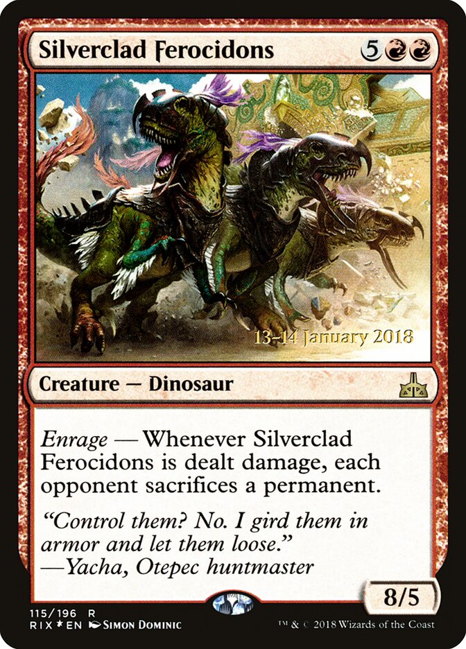 Silverclad Ferocidons card front