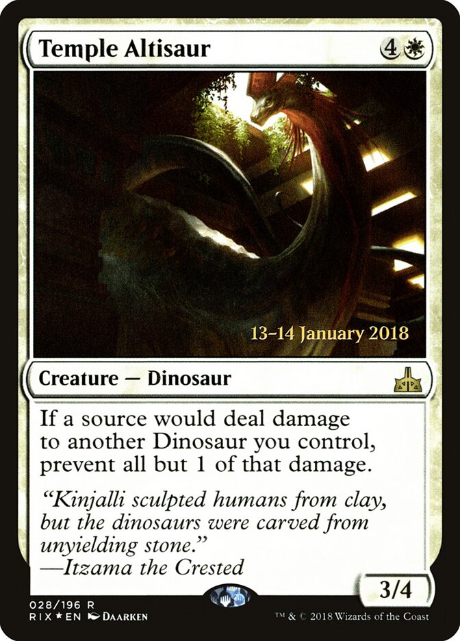 Temple Altisaur card front
