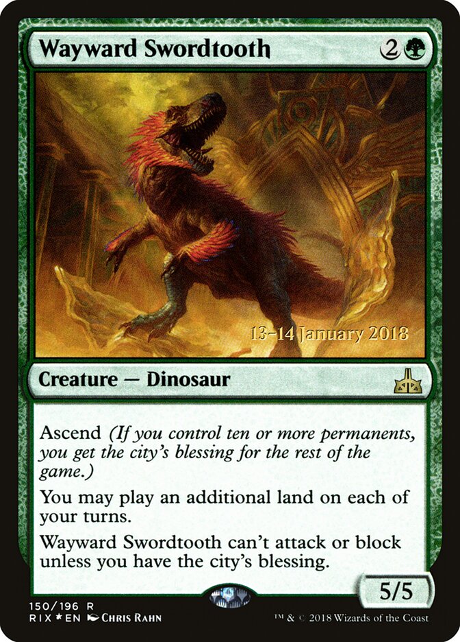 Wayward Swordtooth card front