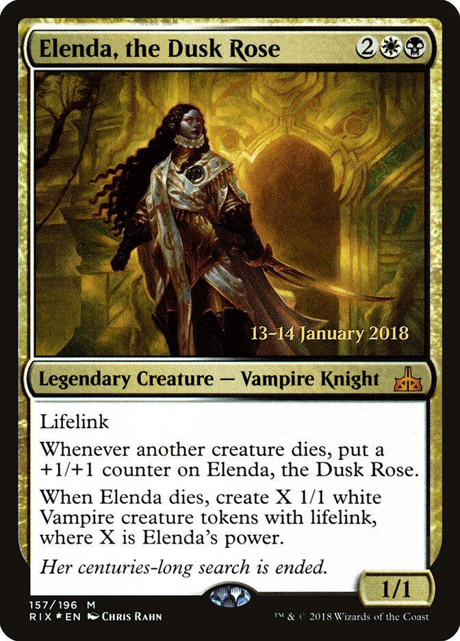 Elenda, the Dusk Rose card front