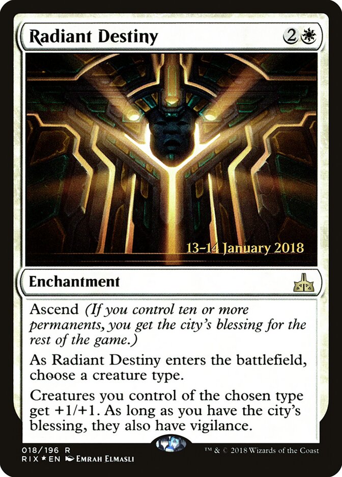 Radiant Destiny card front