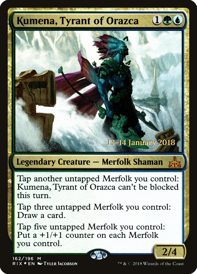 Kumena, Tyrant of Orazca card front
