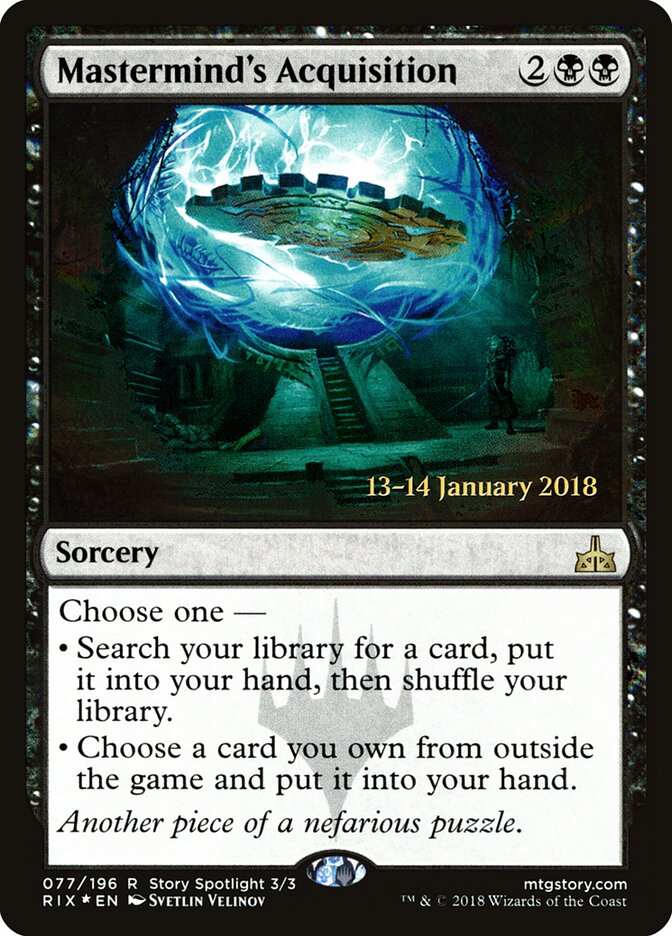 Mastermind's Acquisition card front