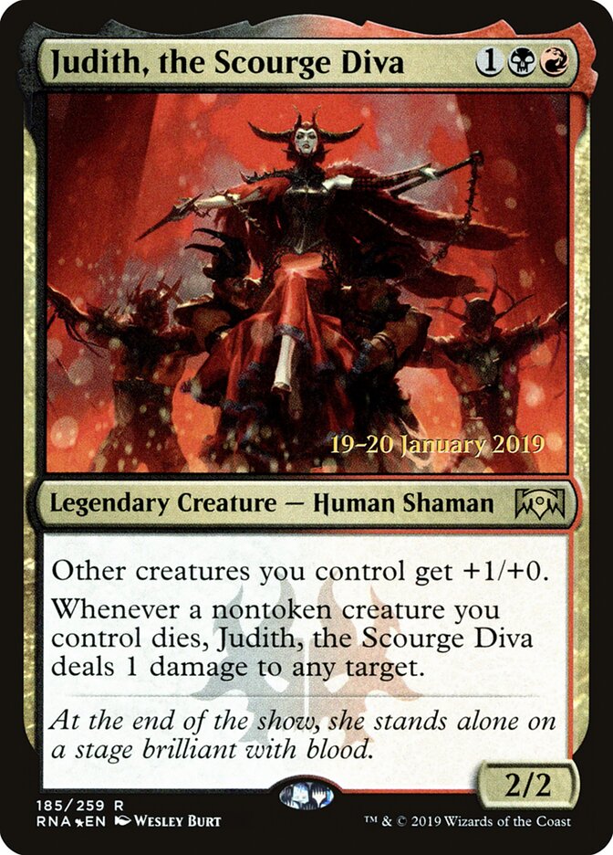 Judith, the Scourge Diva card front