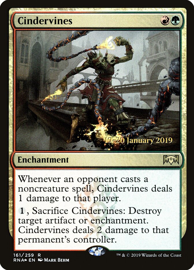 Cindervines card front
