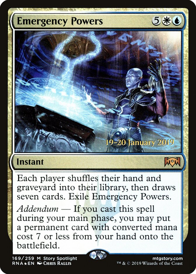 Emergency Powers card front