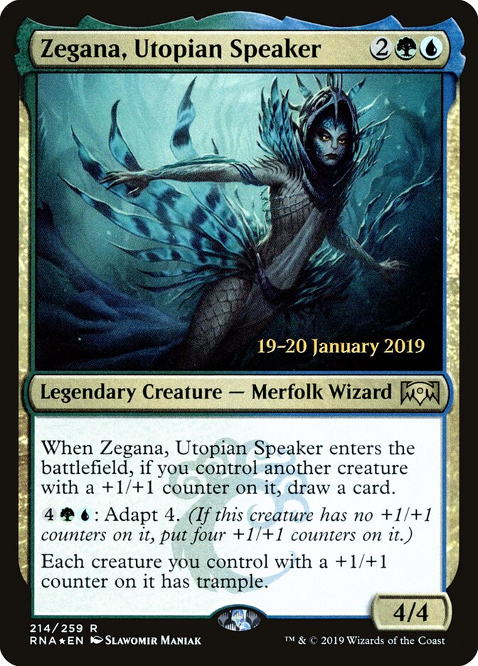 Zegana, Utopian Speaker card front