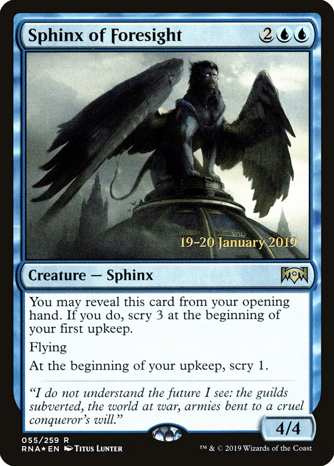 Sphinx of Foresight card front