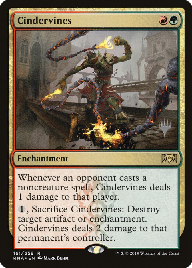 Cindervines card front