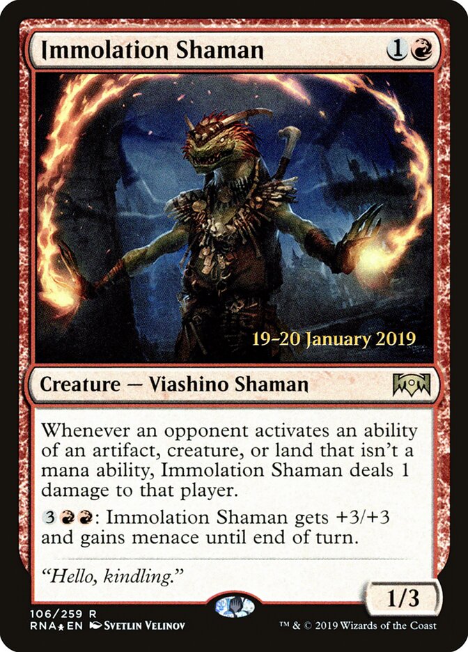 Immolation Shaman card front