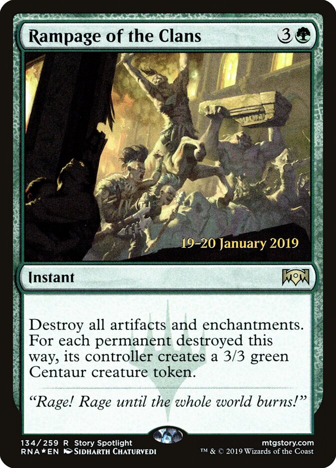 Rampage of the Clans card front