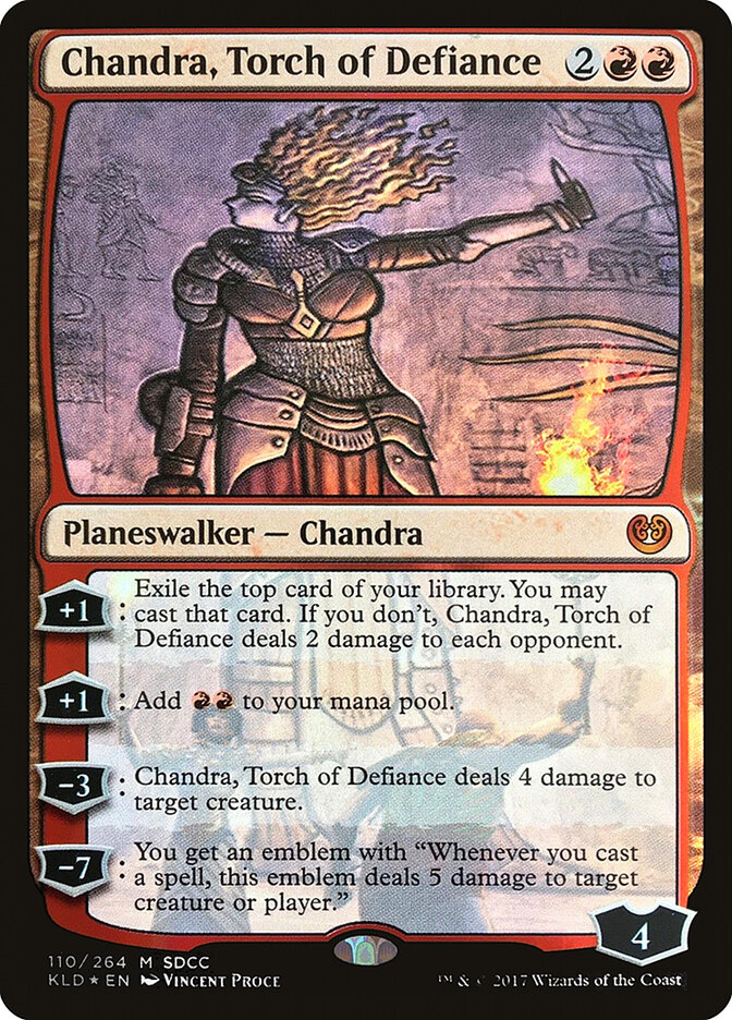 Chandra, Torch of Defiance card front